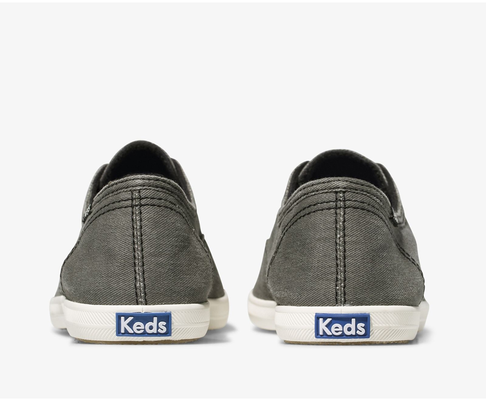 Slip Ons Keds Mujer Gris Oscuro - Chillax Seasonal Washable - 149-GCFHJA